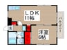 アイルリッチ 1LDKの間取り