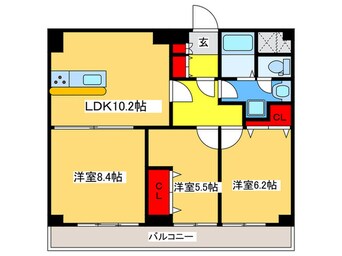 間取図 シャトー大林