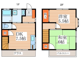 間取図 ハイツナゴヤ（3.5）