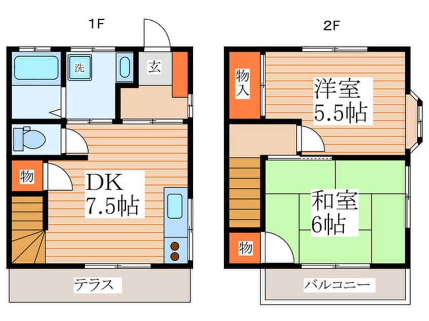 間取図 ハイツナゴヤ（3.5）