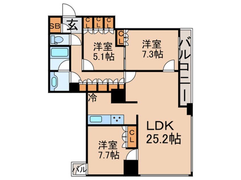 間取図 THE TOKYO TOWERS MID TOWER(29F