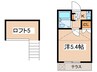スリージェ桜ヶ丘Ⅱ 1Kの間取り