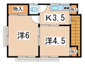 山田荘の間取図