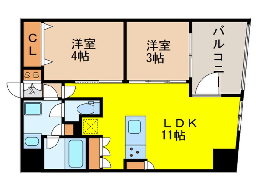 間取図 アーバネックス日本橋水天宮