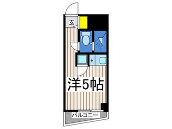 間取図 スカイコート横浜日ノ出町(602)