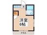 ジュン井荻 1Rの間取り