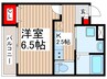 ジーメゾン入間東藤沢 1Kの間取り