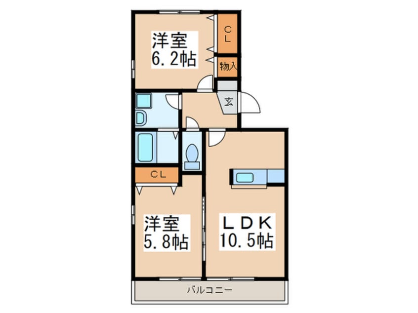 間取図 ブレスフィールド