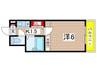 クレ－ルマンション 1Kの間取り