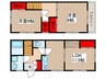 モリハウス戸建て 2LDKの間取り