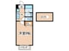 クラウド 1Kの間取り