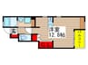 ブリランテ参番館 1Rの間取り