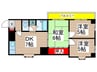 第2メゾン黒川 3DKの間取り