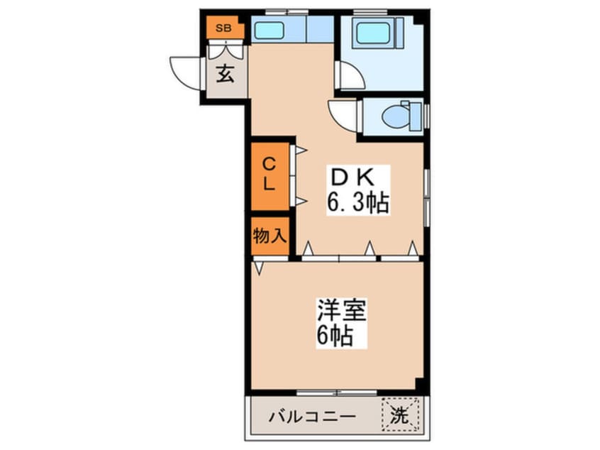 間取図 グリ－ンコ－ポ西荻