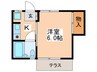 ヴィア・ラクティア 1Kの間取り