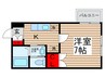 ヒュ－マンパレス新松戸Ⅳ 1Kの間取り