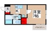 ヒュ－マンパレス新松戸Ⅳ 1Kの間取り