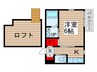ヒュ－マンパレス新松戸Ⅳ 1Kの間取り