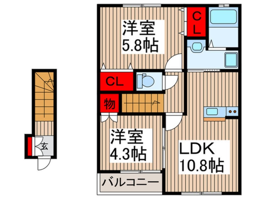 間取図 メゾンドールⅧ