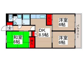 間取図 ハイムミッドランド