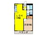 第２小美野マンション 1LDKの間取り