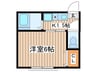 上星川ハイツ 1Kの間取り