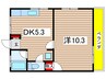 コーポニューオリンズ 1DKの間取り