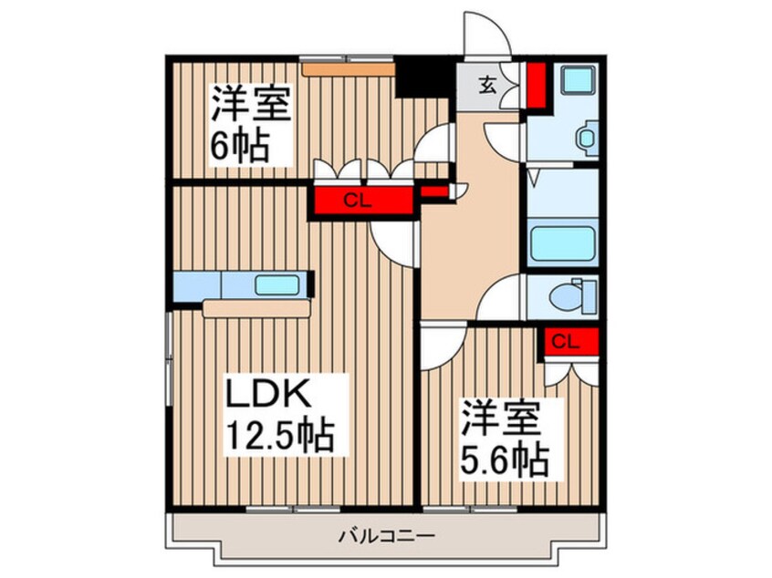 間取図 マロングラッセ・デュオ