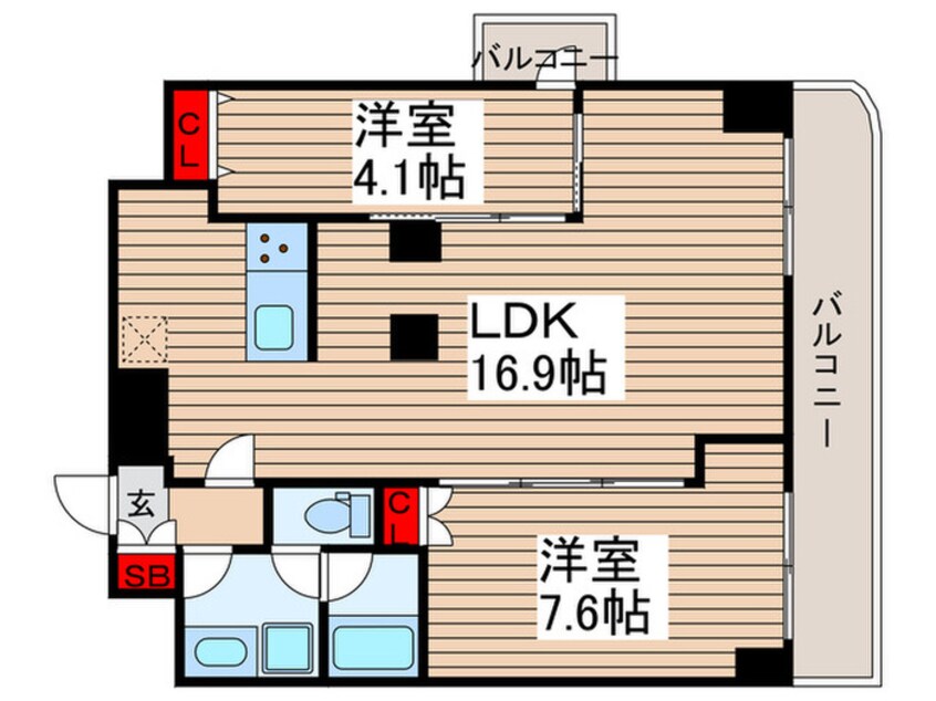 間取図 プライムアーバン千住