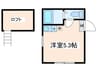 BRICKS三ツ境 1Rの間取り