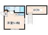 BRICKS三ツ境 1Rの間取り