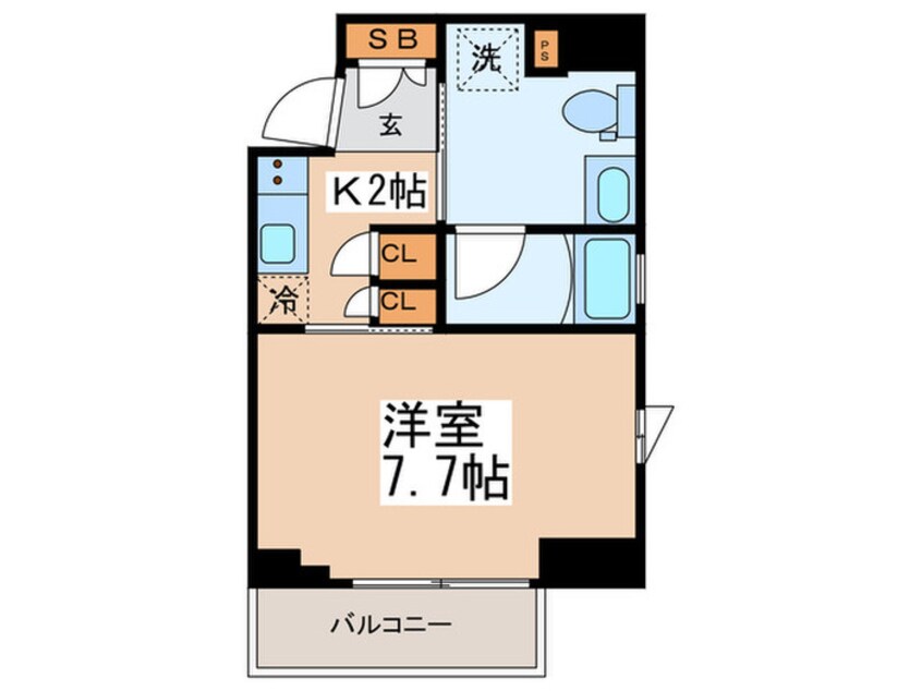 間取図 ﾌﾟﾗｳﾄﾞﾌﾗｯﾄ浅草橋Ⅲ