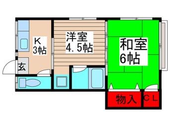 間取図 よろこび荘２