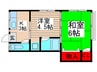 よろこび荘２ 2Kの間取り