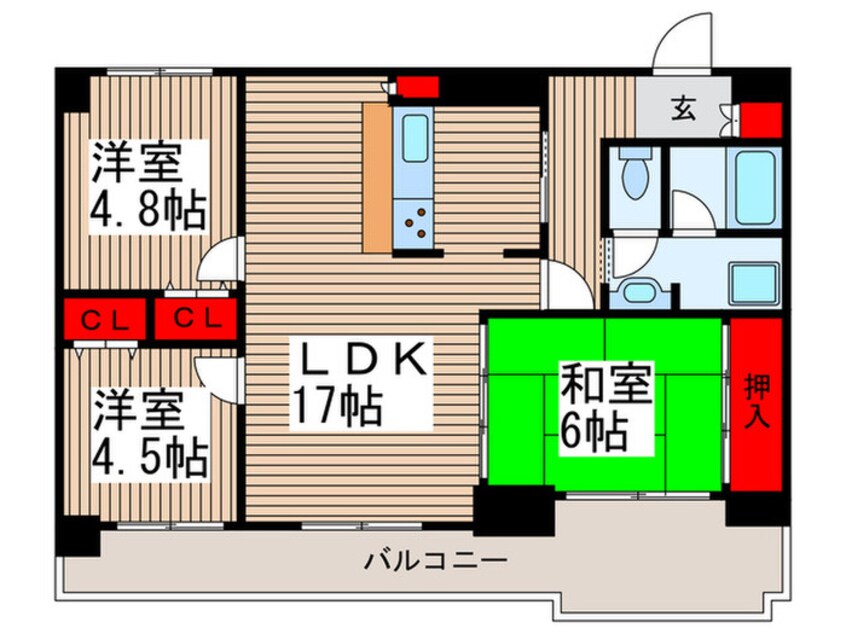 間取図 秋津コート