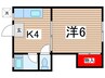 コーポ西山 1Kの間取り