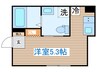 ブライトアンナ 1Rの間取り