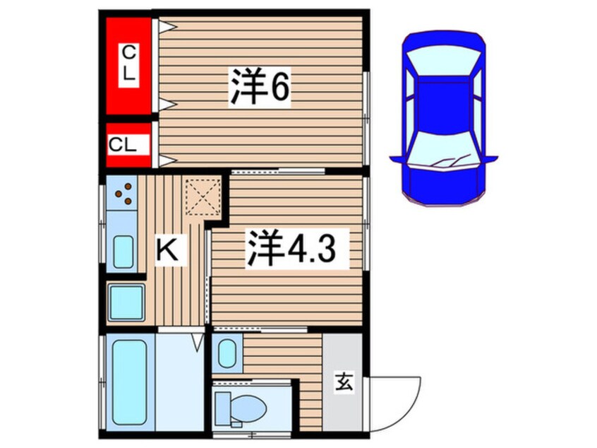 間取図 深山貸家