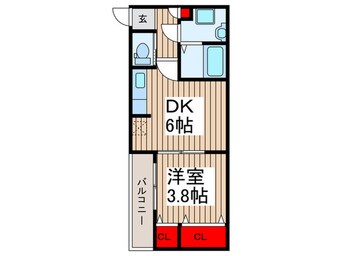 間取図 仮)ジーメゾン狭山鵜ノ木