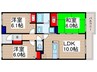 エマーレふじみ野 3LDKの間取り