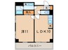 メイフラワ－西片(南東) 1LDKの間取り
