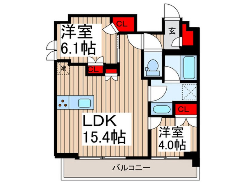 間取図 Brilliaist上野稲荷町