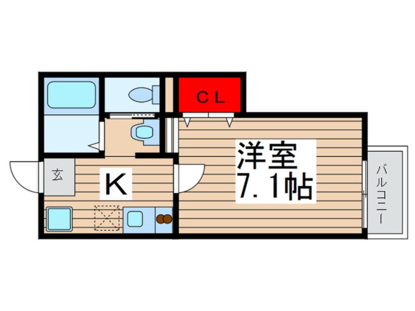 間取図 キャメル松戸Ⅱ Ａ
