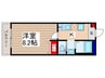 仮）キャメル富士見　B 1Kの間取り
