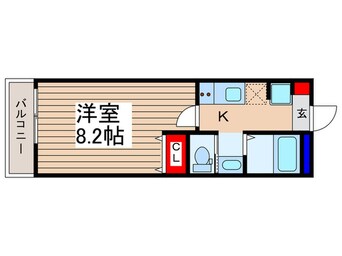 間取図 仮）キャメル富士見　B