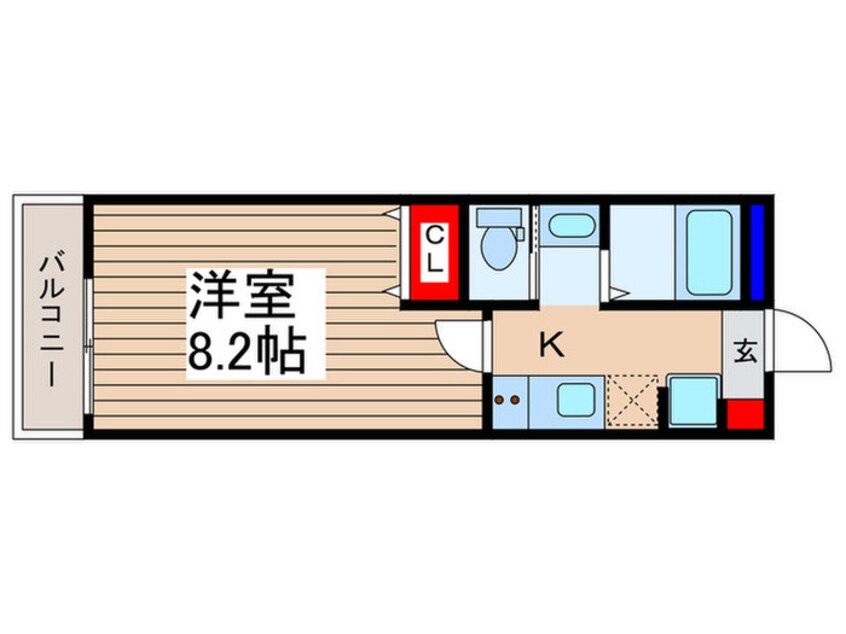 間取図 仮）キャメル富士見　B