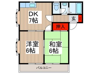 間取図 エクセレンス椿峰Ｂ