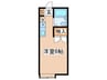 ドミール堀之内 1Rの間取り