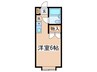 ドミール堀之内 1Rの間取り