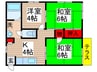 ラフォーレ豊田A 3Kの間取り